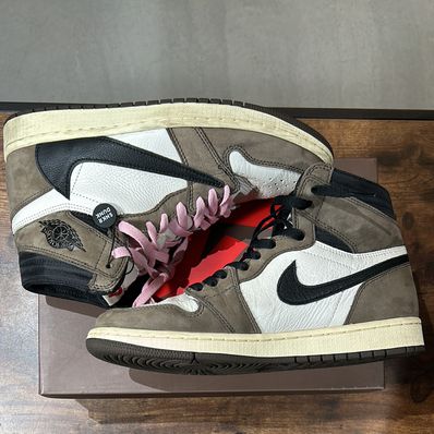 Travis Scott × Nike Air Jordan 1 Retro High OG TS SP "Sail/Dark Mocha"