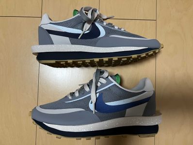 CLOT × Sacai × Nike LD Waffle "Grey Obsidian/Cool Grey"