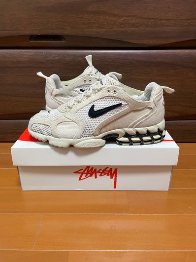 Stussy × Nike Air Zoom Spiridon CG 2 "Fossil/Black"