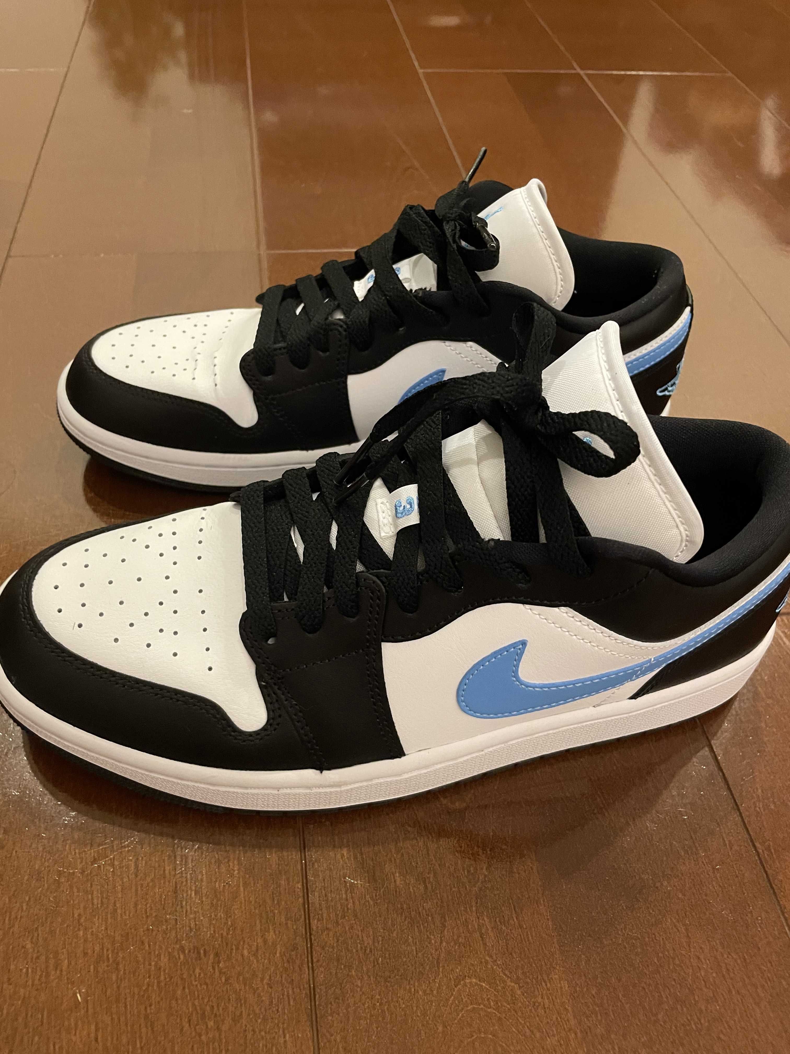 Nike Women's Air Jordan 1 Low "Black/University Blue"