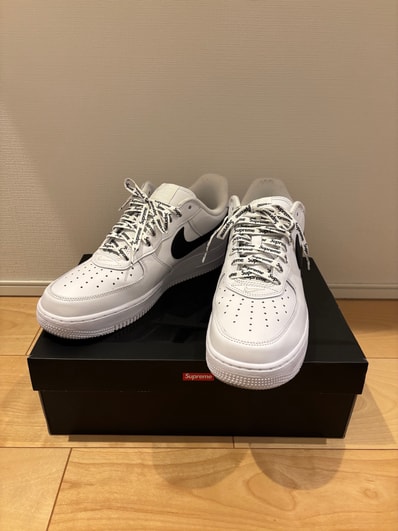 Supreme × Nike Air Force 1 Low "White/Black"