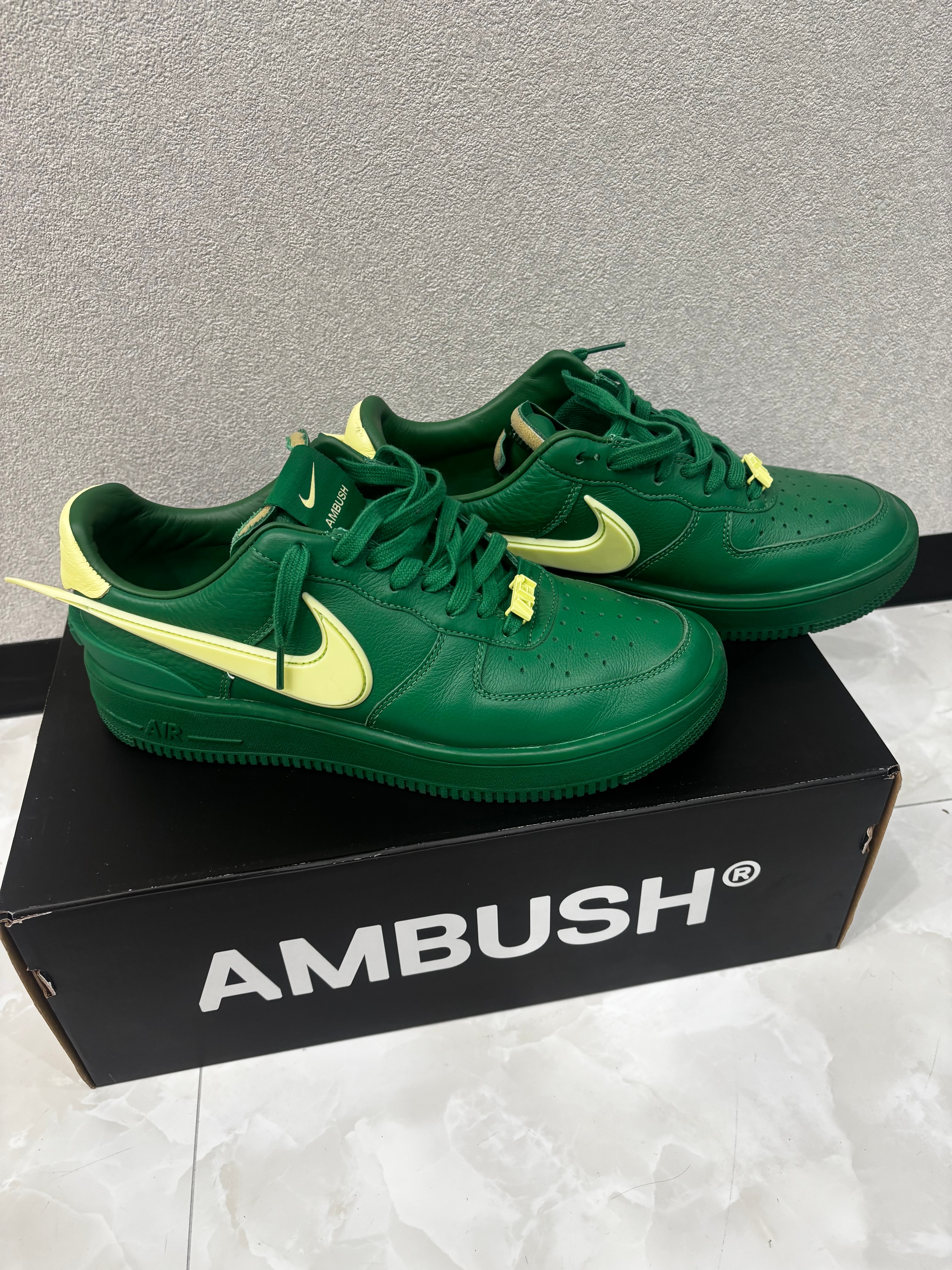 AMBUSH × Nike Air Force 1 Low "Pine Green and Citron"