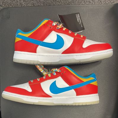 FRUiTY PEBBLESTM × Nike Dunk Low QS "Habanero Red/Dark Sulfur/Laser Blue"