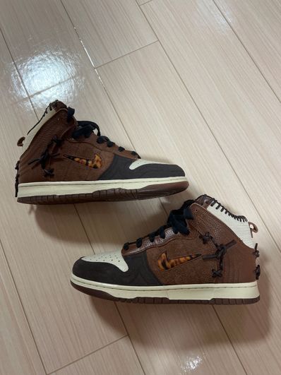 Bodega × Nike Dunk High "Legend Fauna Brown"