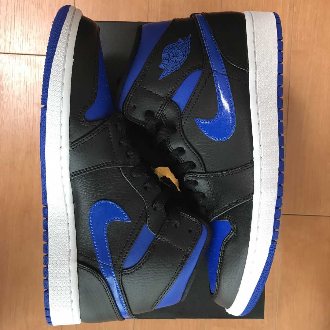 NIKE AIR JORDAN 1 MID "BLACK/BLUE"