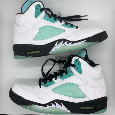 Nike Air Jordan 5 "White/Black/Island Green"