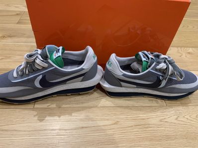 CLOT × Sacai × Nike LD Waffle "Grey Obsidian/Cool Grey"