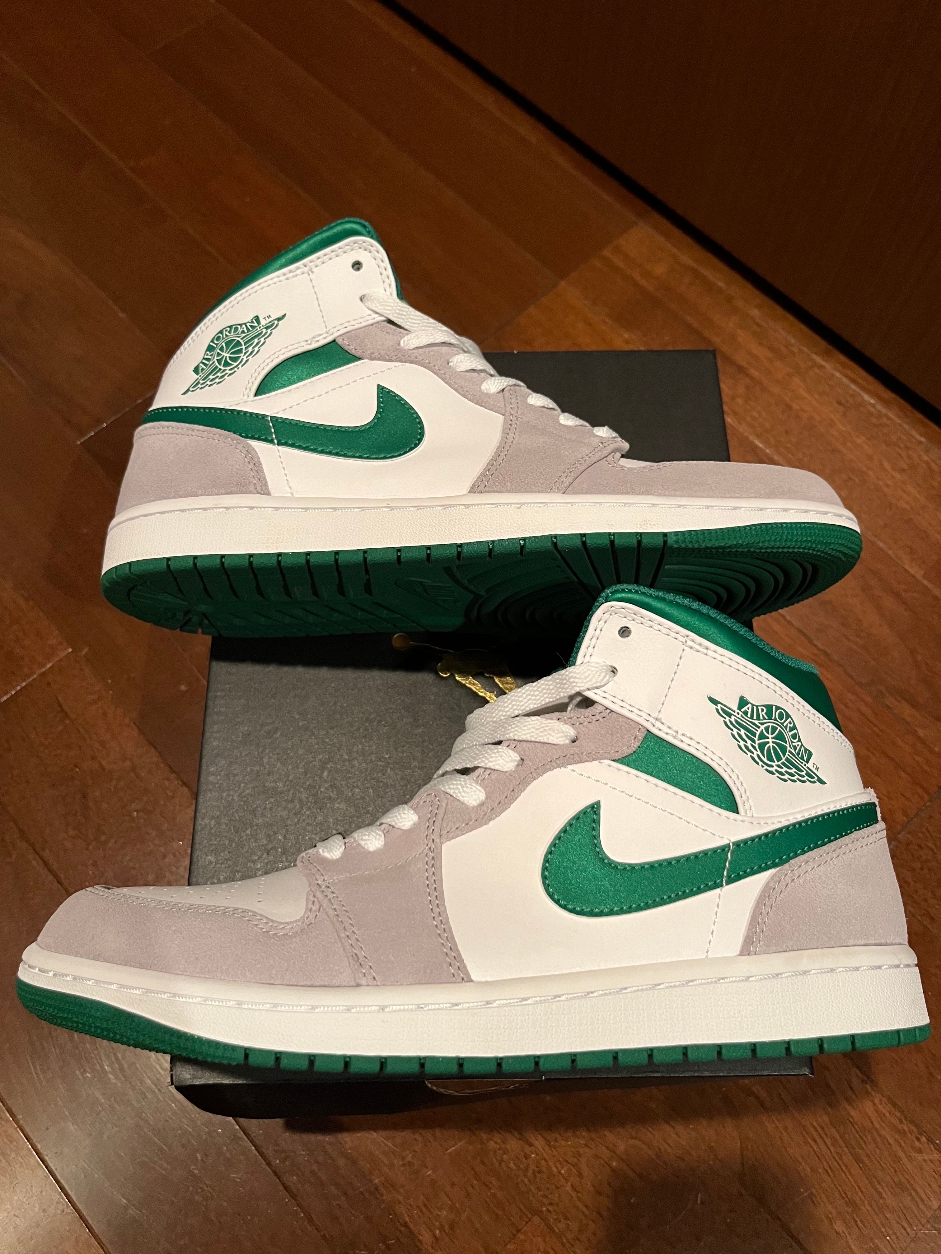 Nike Air Jordan 1 Mid "Green Grey White"