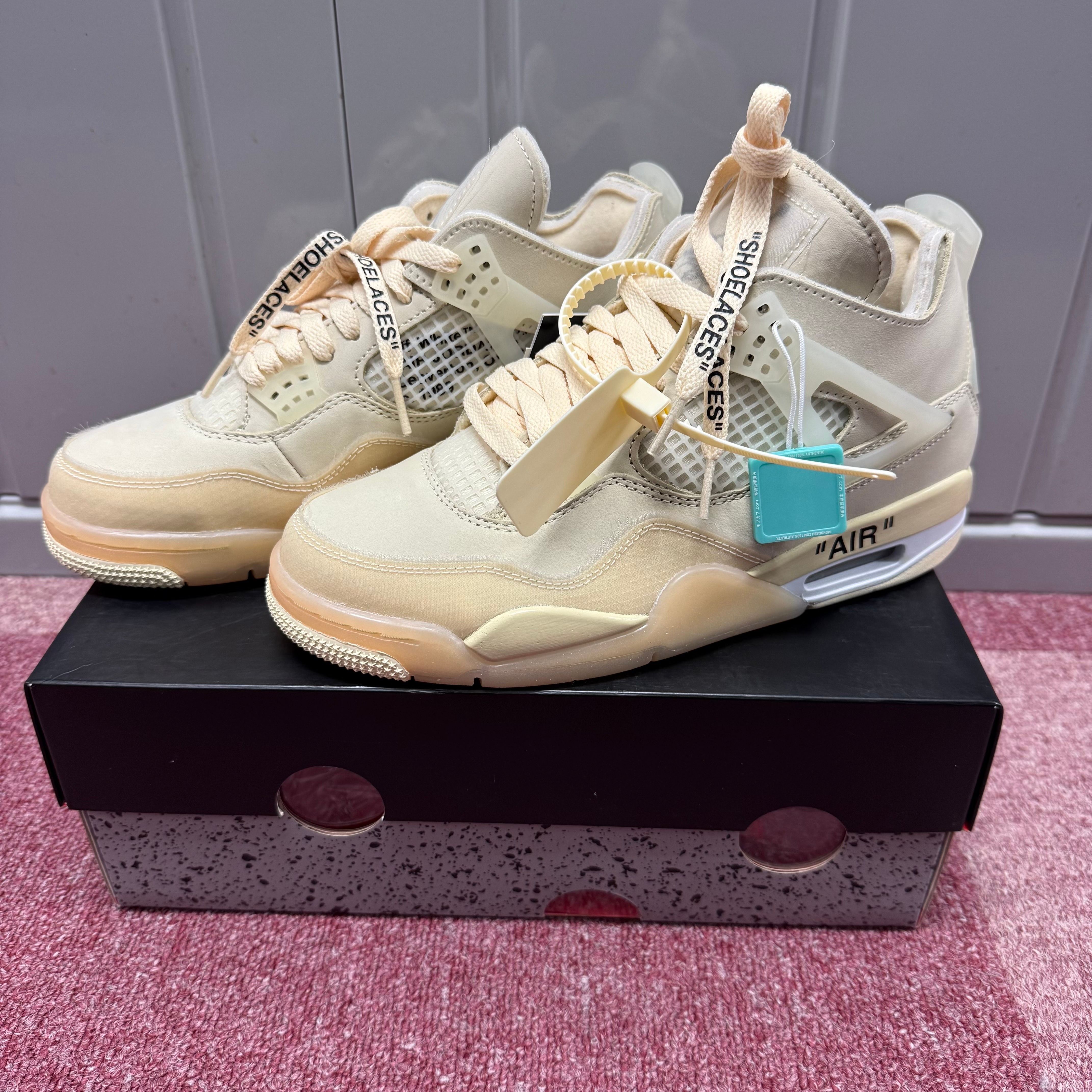 Off-White × Nike Women's Air Jordan 4 SP "Sail"