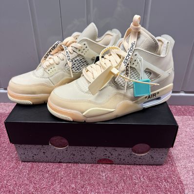 Off-White × Nike Women's Air Jordan 4 SP "Sail"