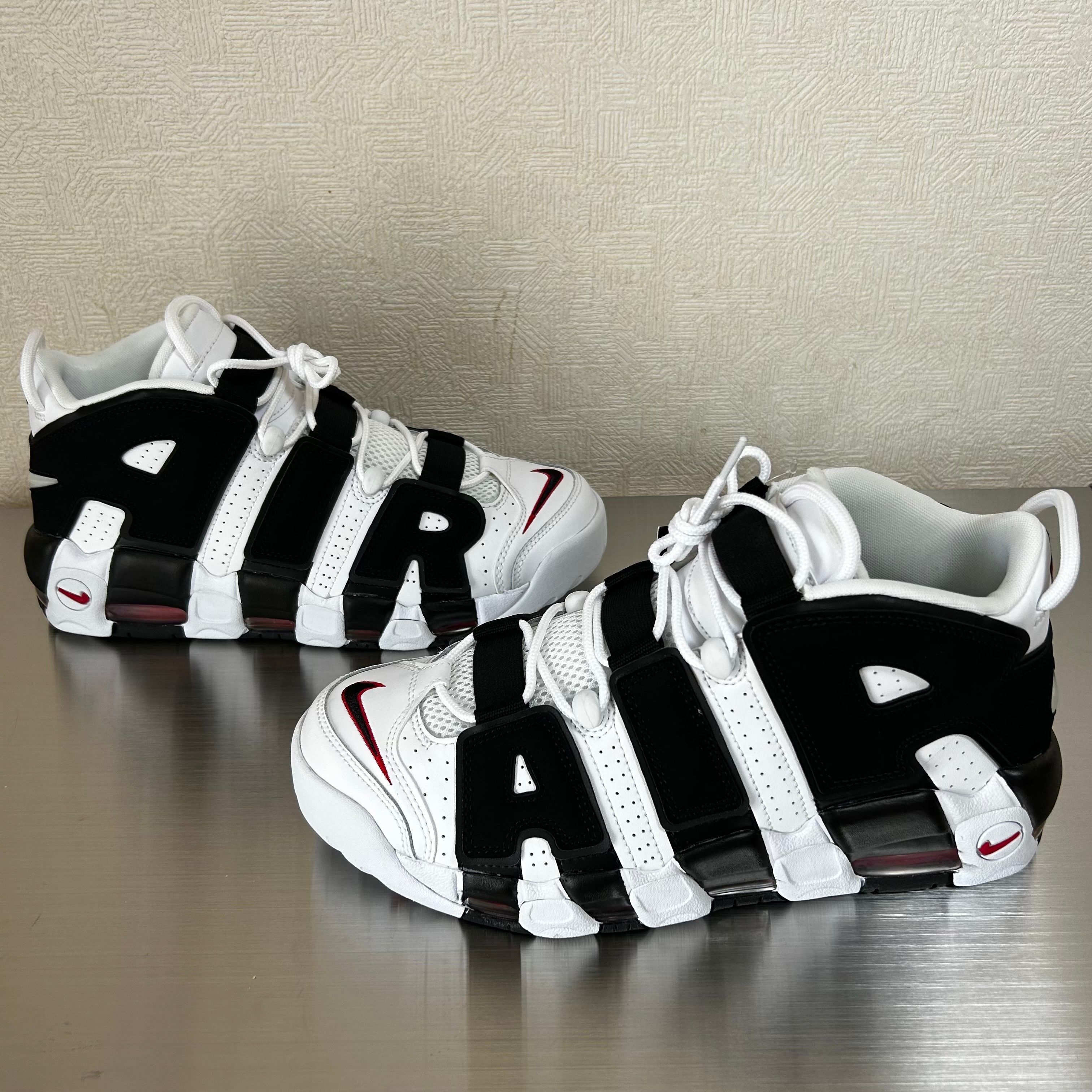 NIKE AIR MORE UPTEMPO "WHITE/BLACK/UNIVERSITY RED"(2020)