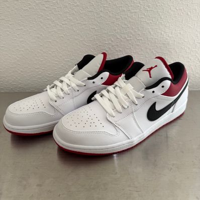 NIKE AIR JORDAN 1 LOW "WHITE/UNIVERSITY RED/BLACK"