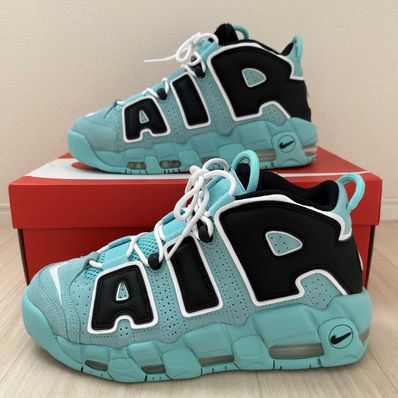 NIKE AIR MORE UPTEMPO "LIGHT AQUA / BLACK / WHITE"