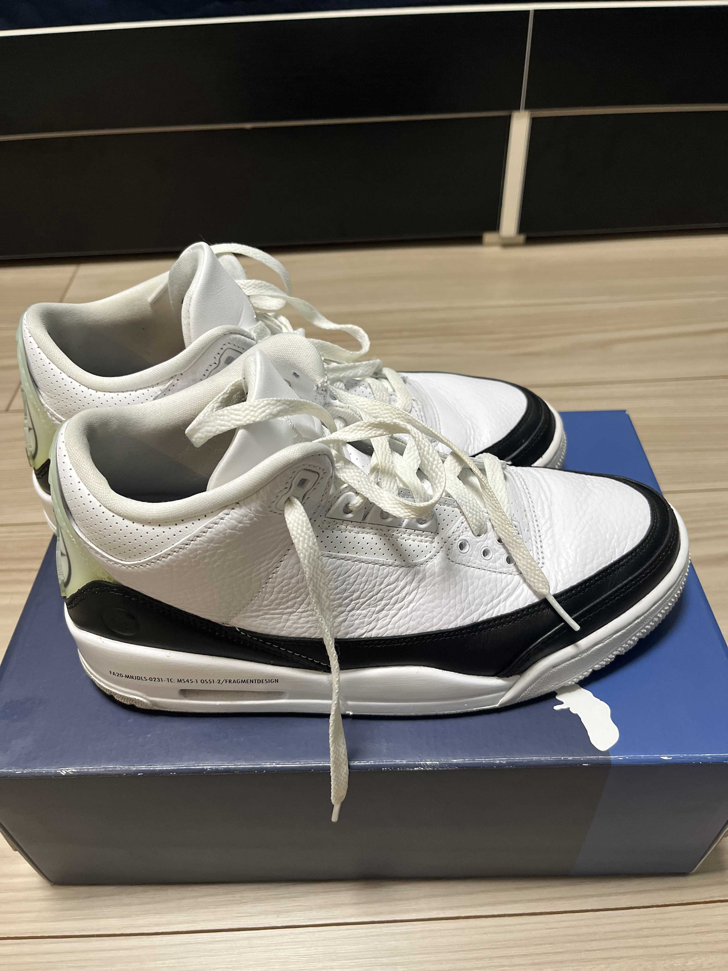 Fragment × Nike Air Jordan 3 "White/Black"