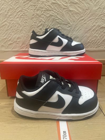 Nike TD Dunk Low "White/Black"