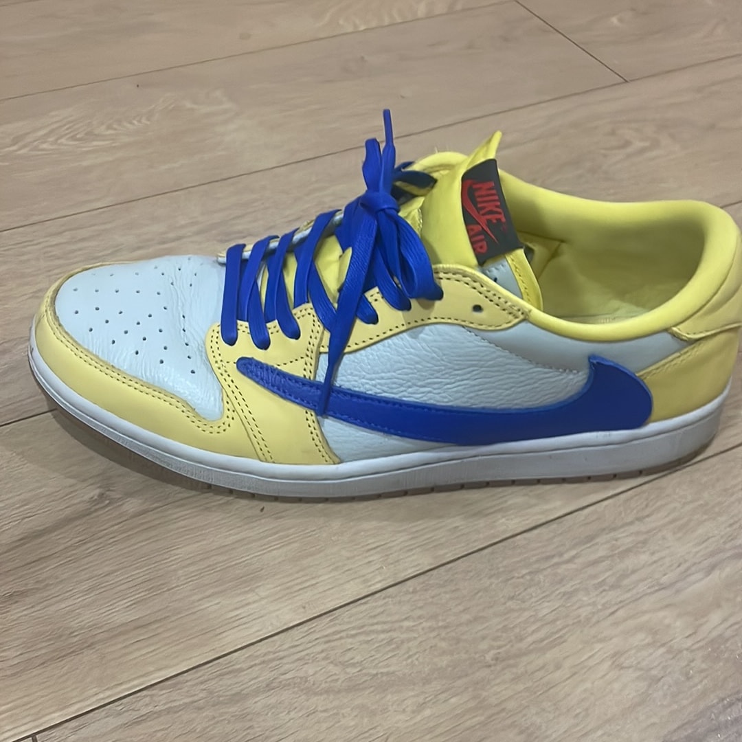 Travis Scott × Nike Women's Air Jordan 1 Retro Low OG "Canary"