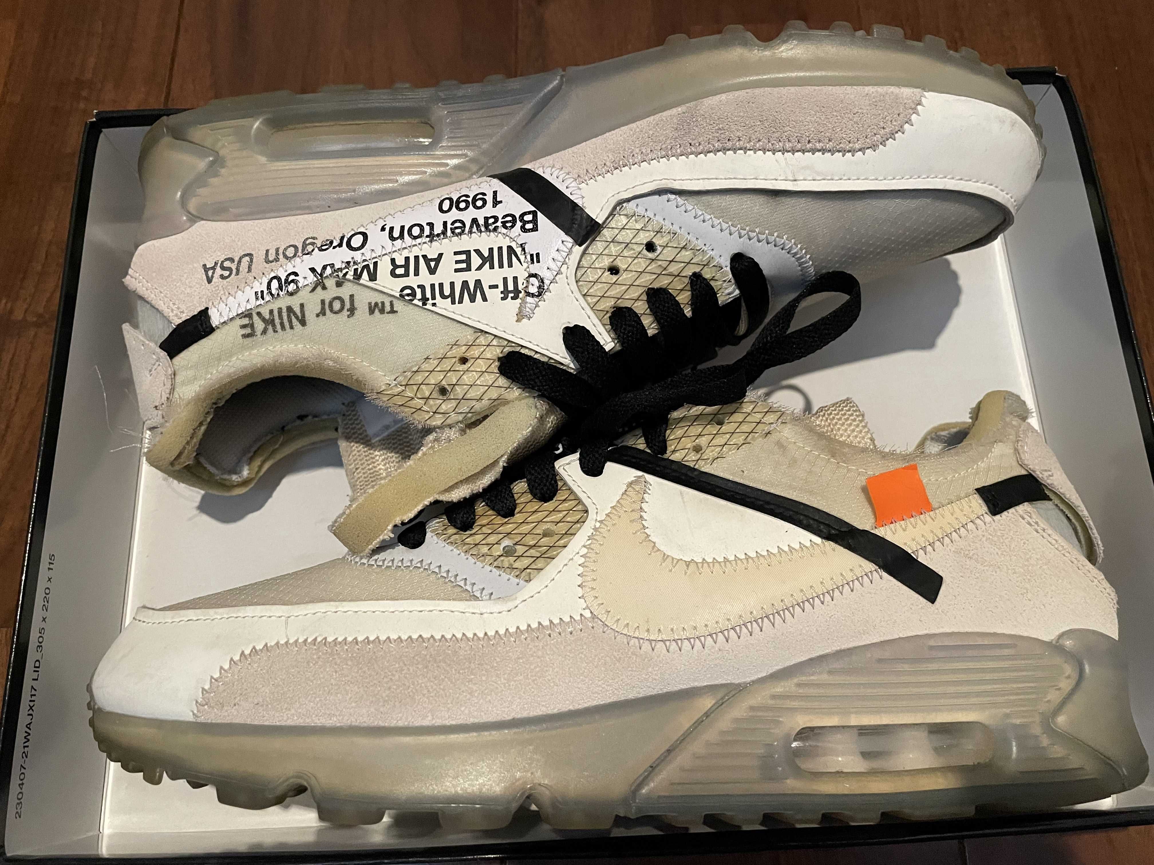 Off-White × Nike Air Max 90 "The 10/Sail"