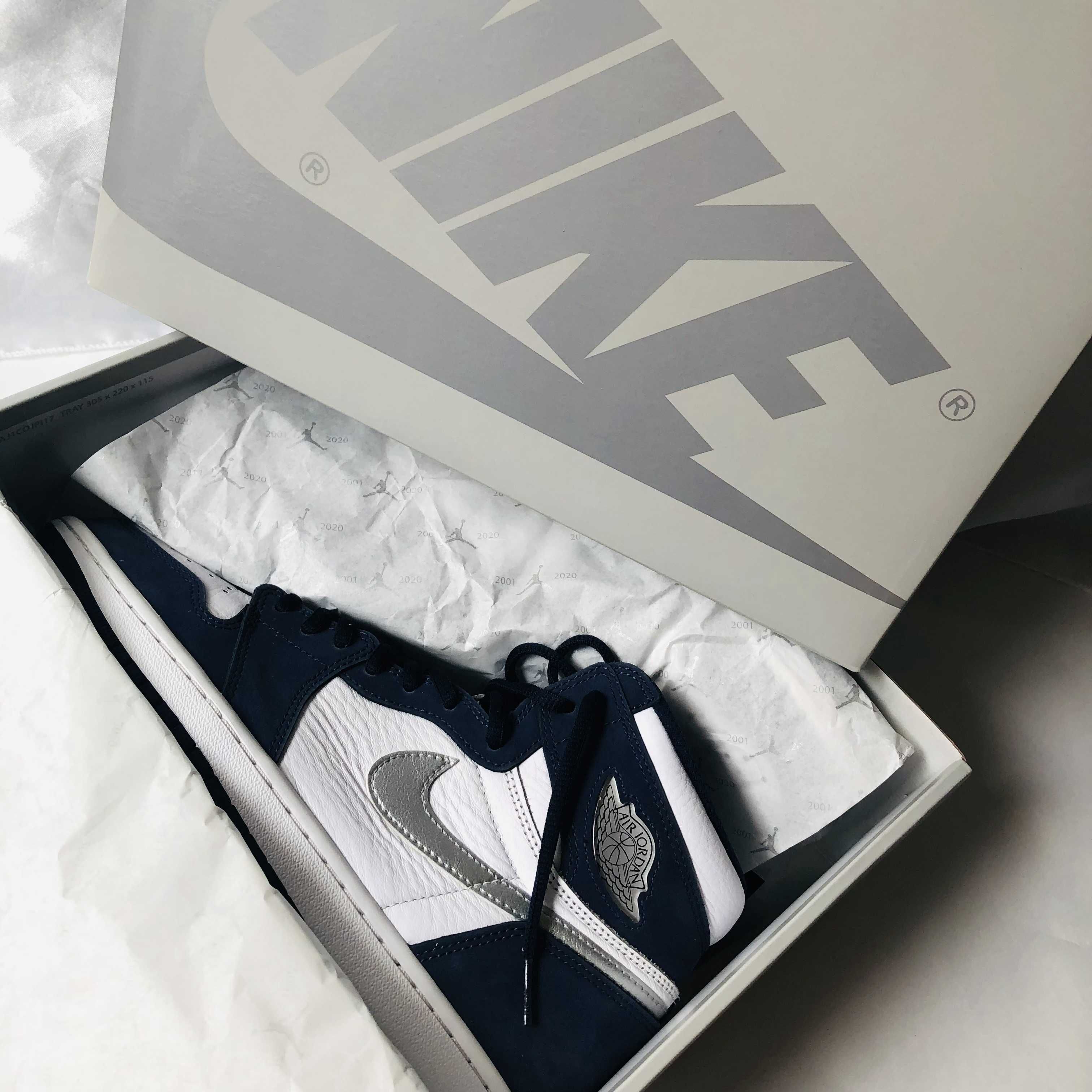 Nike Air Jordan 1 High OG CO.JP "White/Midnight Navy" (2020)(ブリーフケースなし)