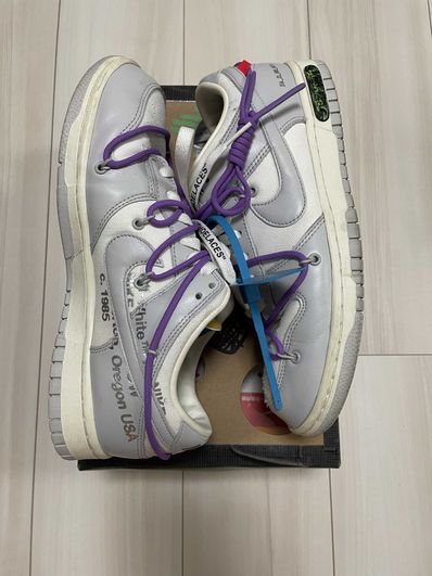 Off-White × Nike Dunk Low "Sail/Neutral Gray"