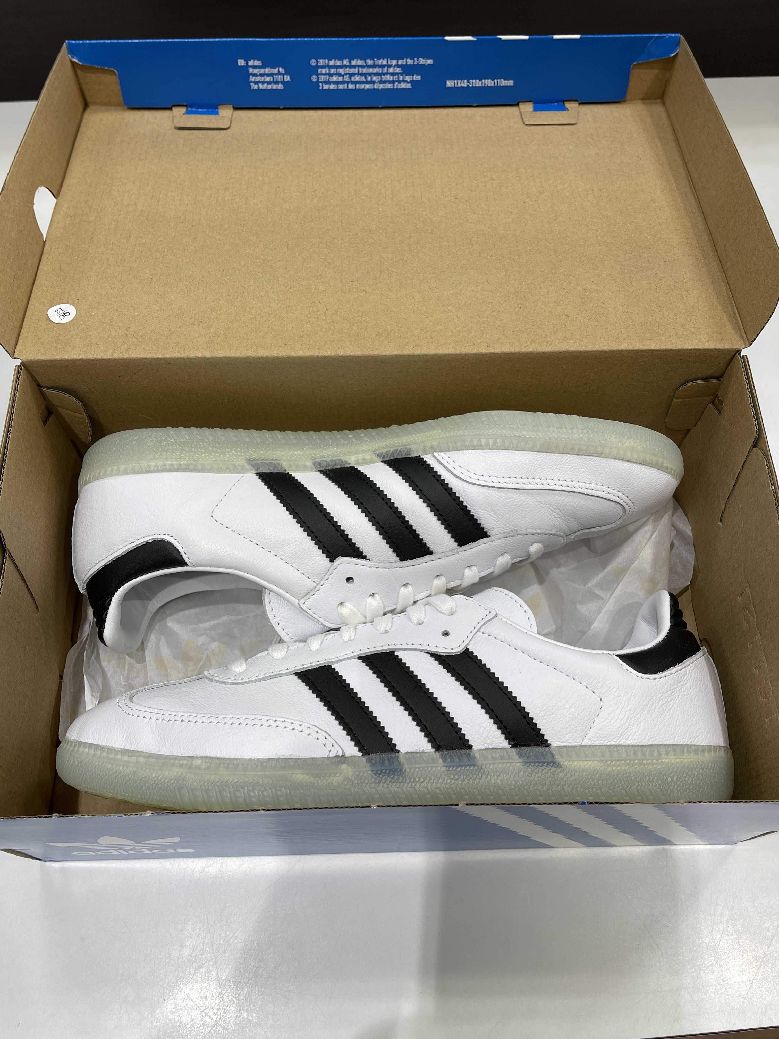 Jason Dill × adidas Skateboarding Samba "White/Core Black & Gold"