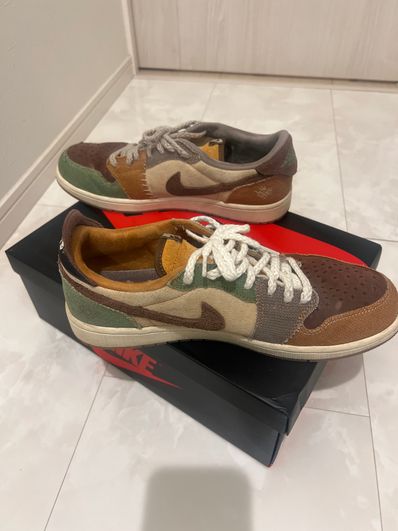 Zion Williamson × Nike Air Jordan 1 Low OG "Flax and Oil Green"