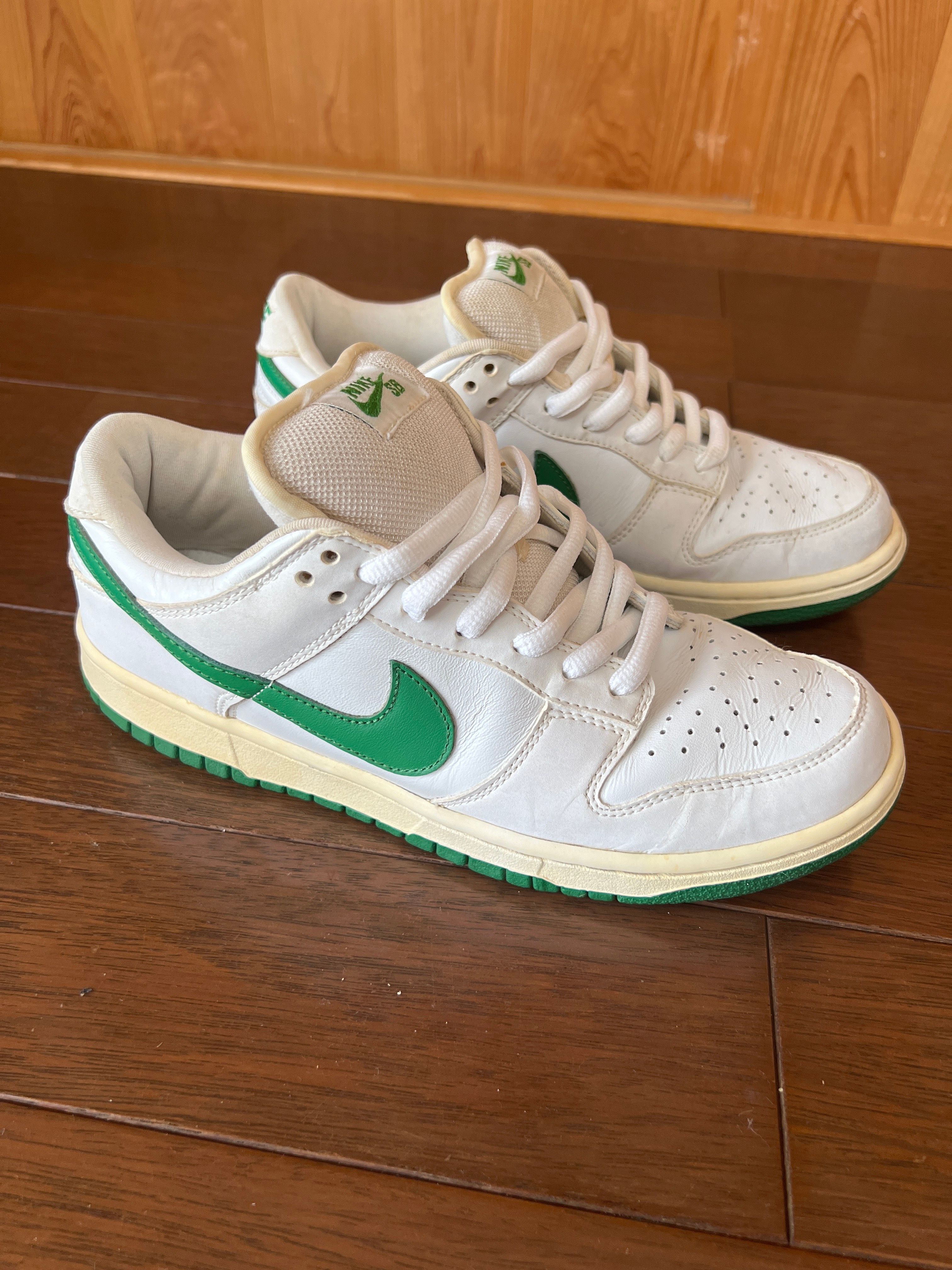 Nike SB Dunk Low Pro "White Classic Green"