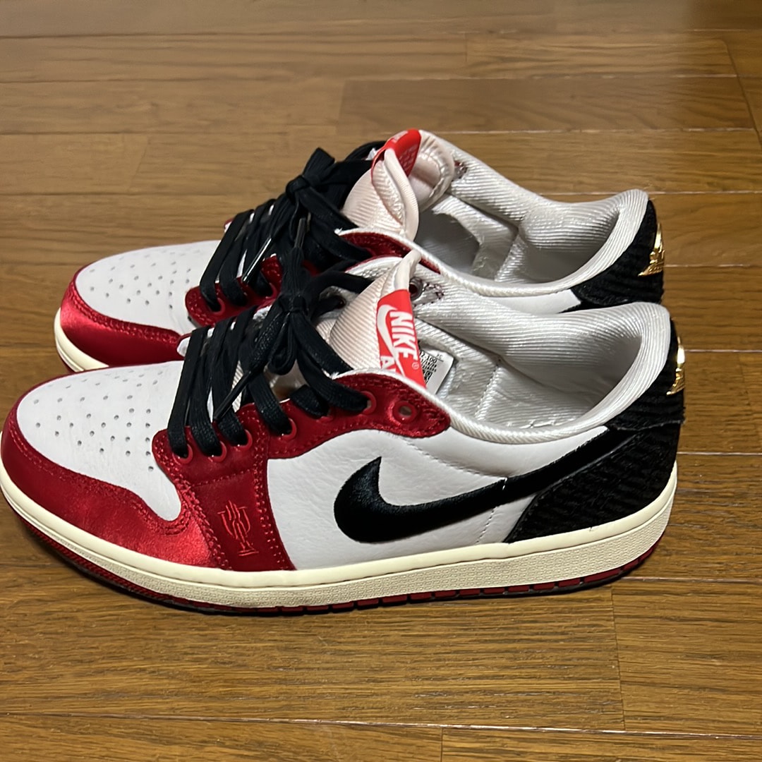 Trophy Room × Nike Air Jordan 1 Low OG "Sail and Varsity Red"