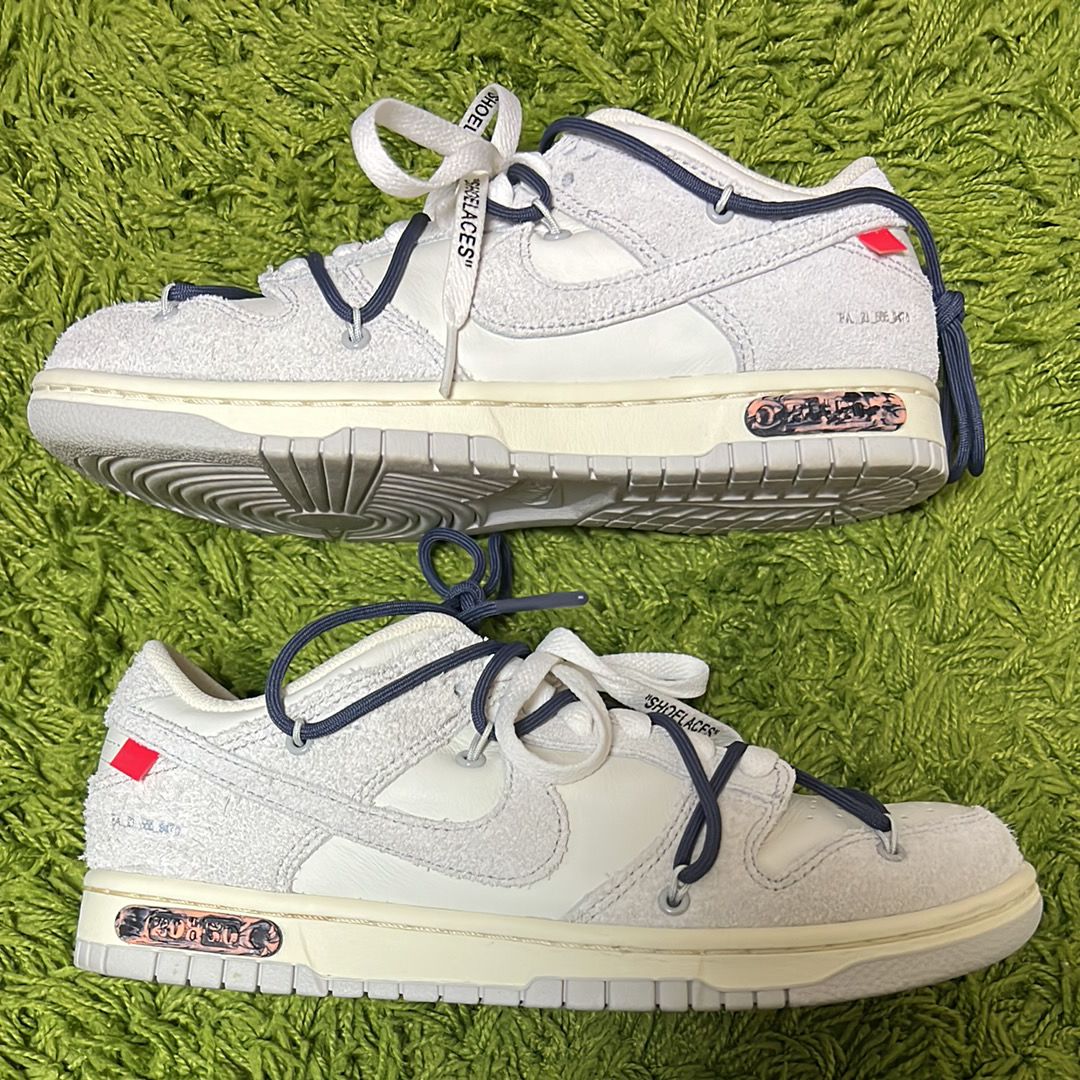 Off-White × Nike Dunk Low "Sail/Neutral Grey/Gridiron"