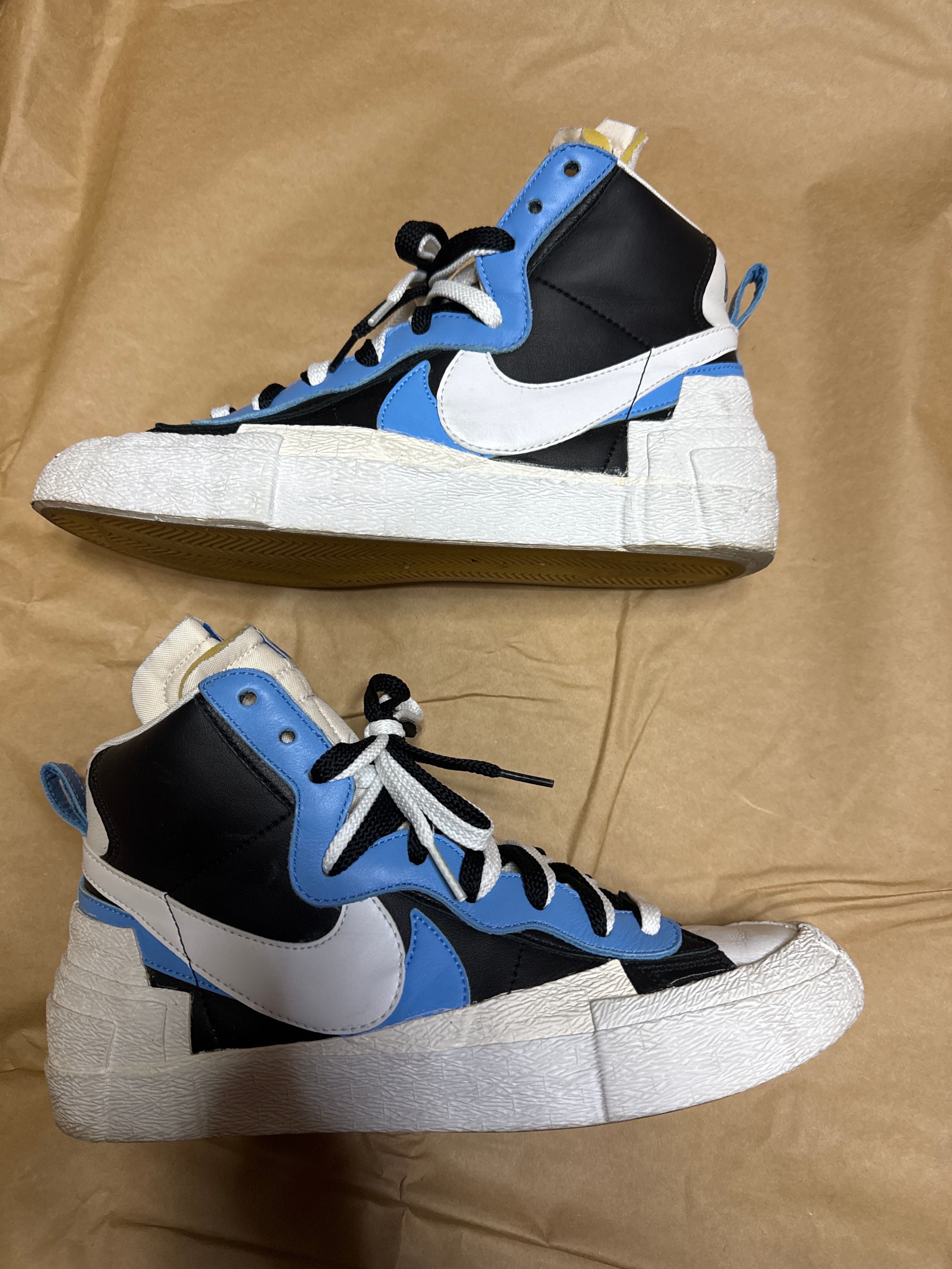 sacai × NIKE BLAZER MID "BLACK / BLUE"