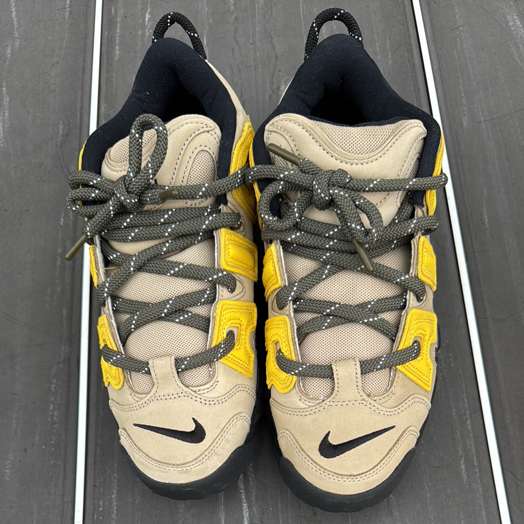 AMBUSH × Nike Air More Uptempo Low "Vivid Sulfur and Limestone"