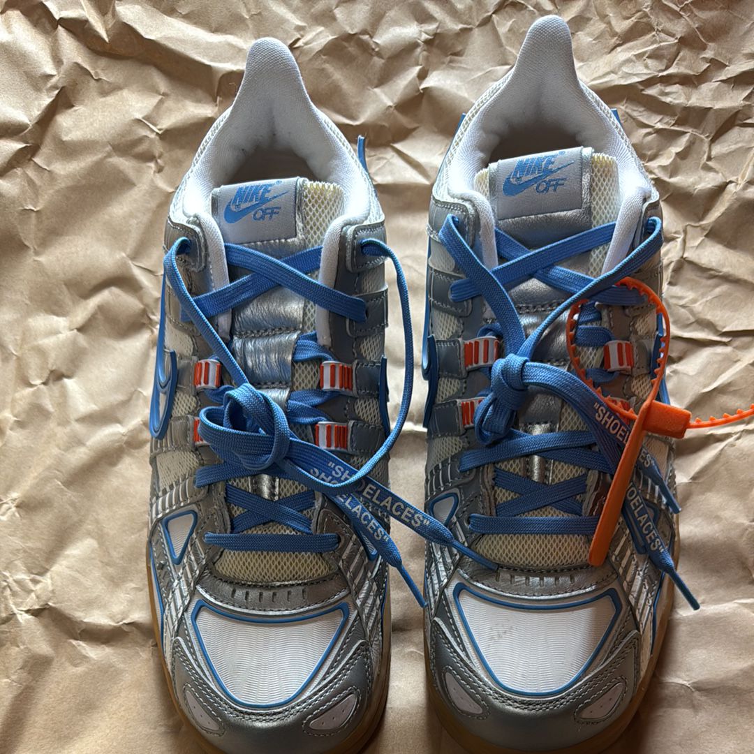 Off-White × Nike Air Rubber Dunk "White/University Blue"