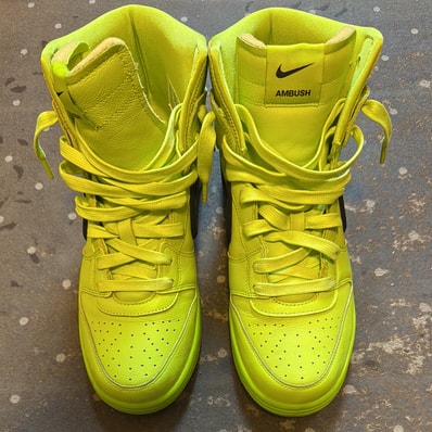 Ambush × Nike Dunk High "Flash Lime"