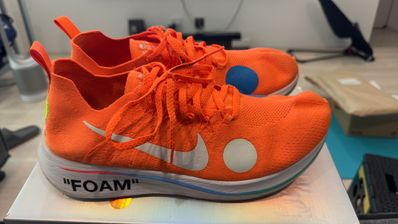 Off-White × Nike Zoom Fly Mercurial Flyknit "Total Orange/White/Volt"