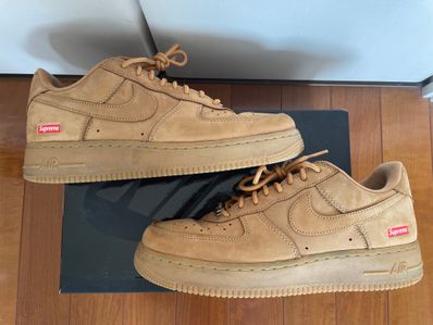 Supreme × Nike Air Force 1 Low "Flax/Wheat"