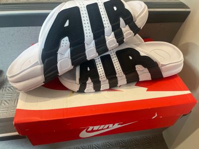 Nike Air More Uptempo Slide "White and Black"