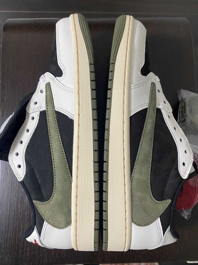 Travis Scott × Nike Women's Air Jordan 1 Low OG "Medium Olive"