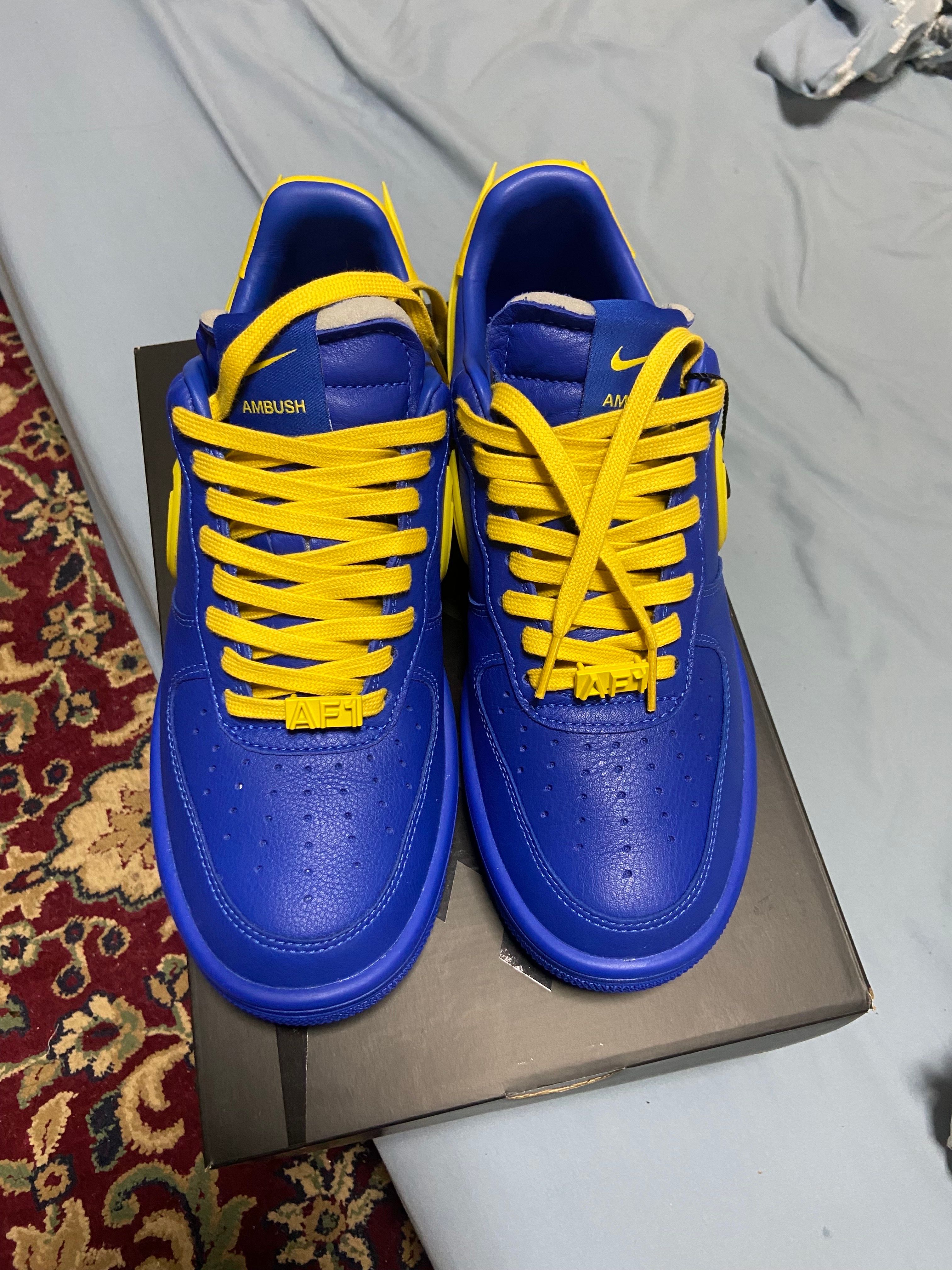AMBUSH × Nike Air Force 1 Low "Game Royal and Vivid Sulfur"