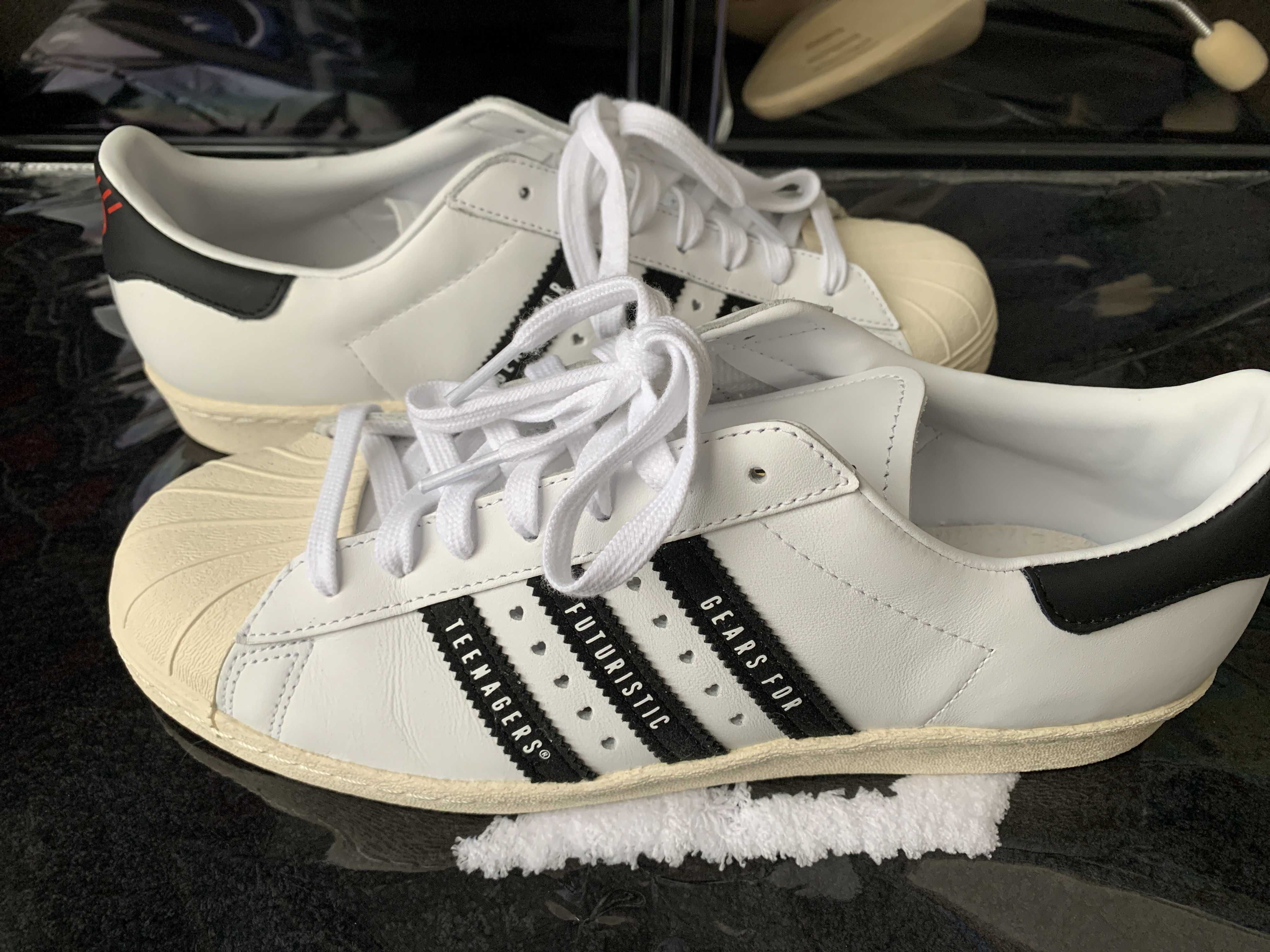 HUMAN MADE × adidas Superstar 80s "White/Black"