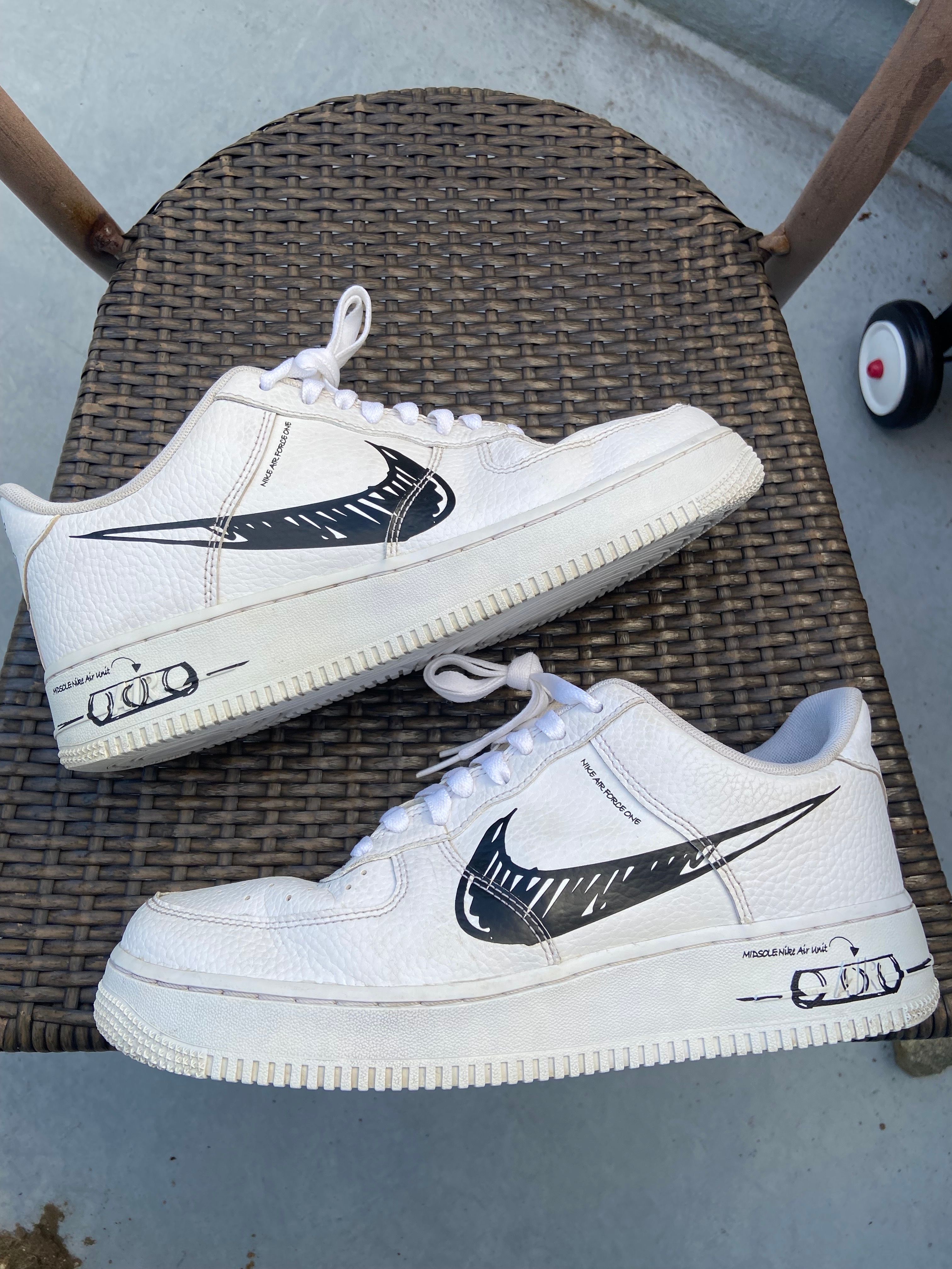 Nike Air Force 1 Low LV8 Utility "Black Sketch"