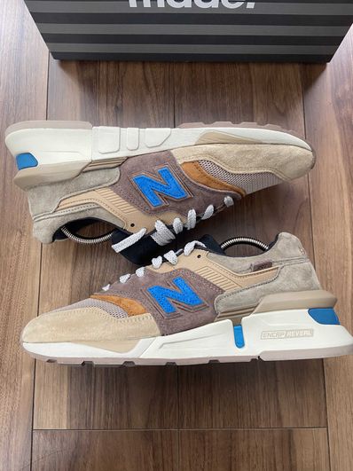 KITH × nonnative × New Balance 997S Fusion "Brown/Black-Cobalt Blue"