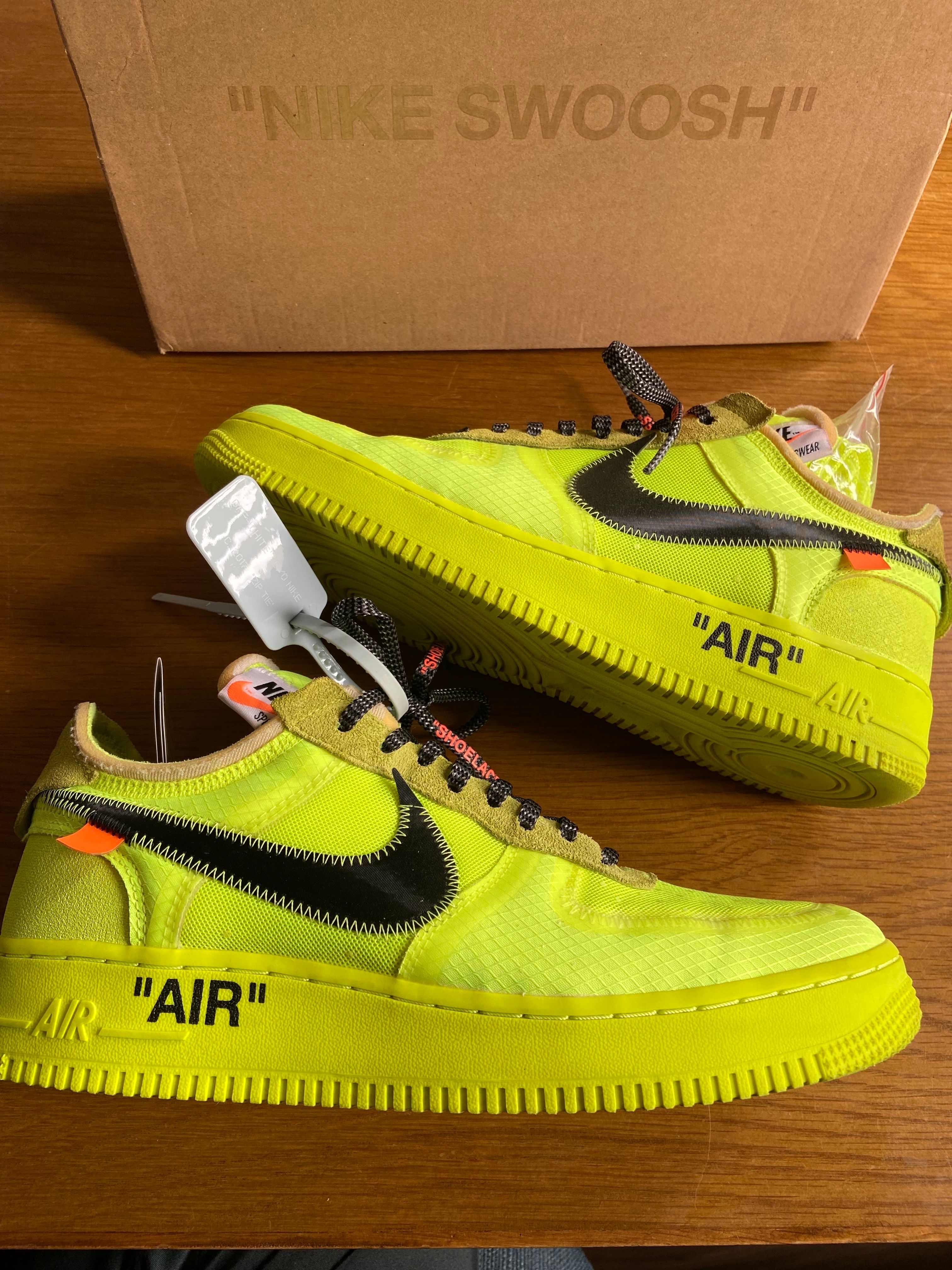 Off-White × Nike Air Force 1 Low "Volt"