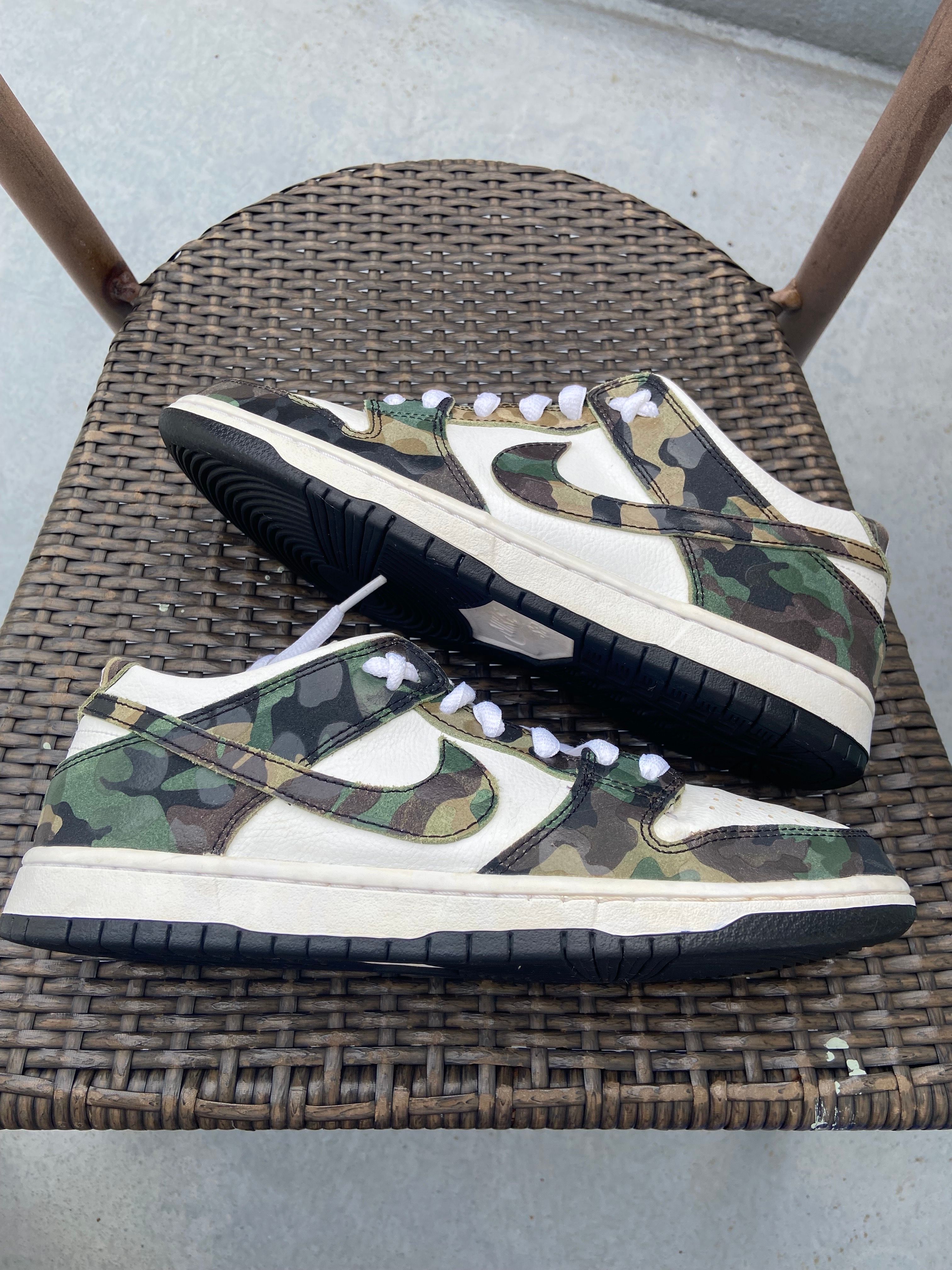 Nike SB Dunk Low Pro "Camo Legion Green"