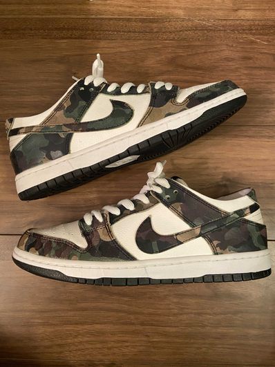 Nike SB Dunk Low Pro "Camo Legion Green"