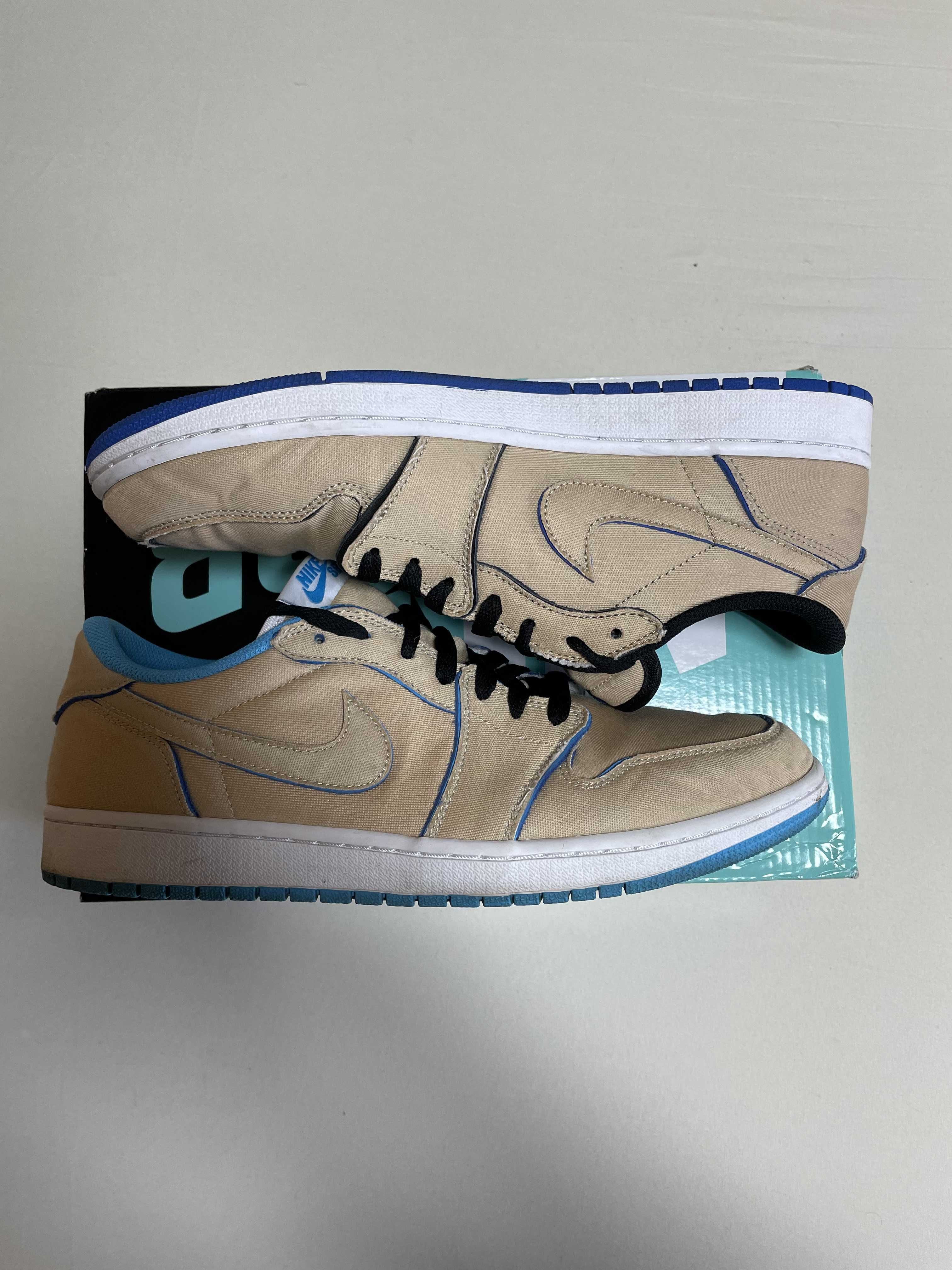 Nike SB Air Jordan 1 Low "Desert Ore/Royal Blue" 