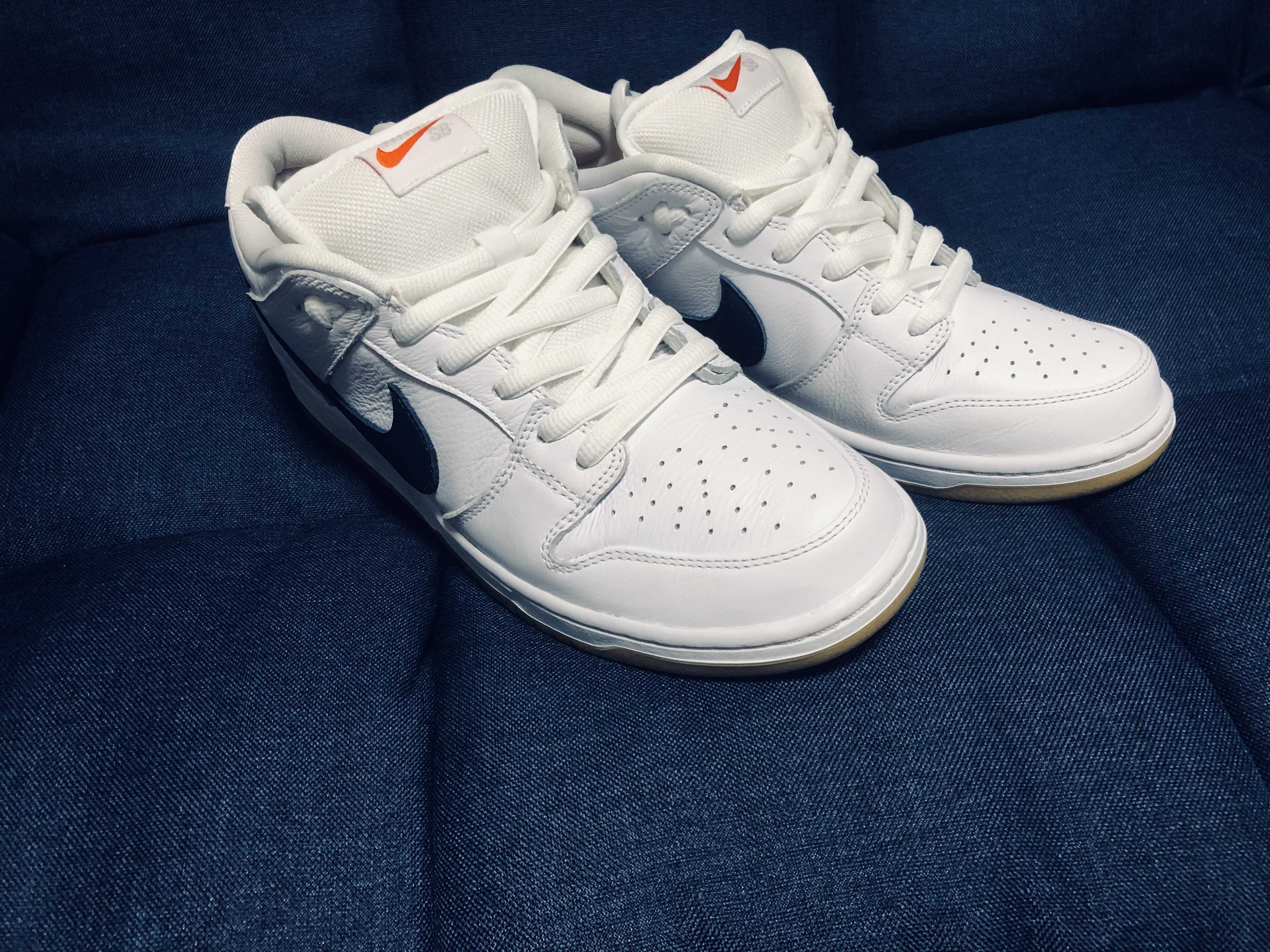 Nike SB Dunk Low "Orange Label White Navy"