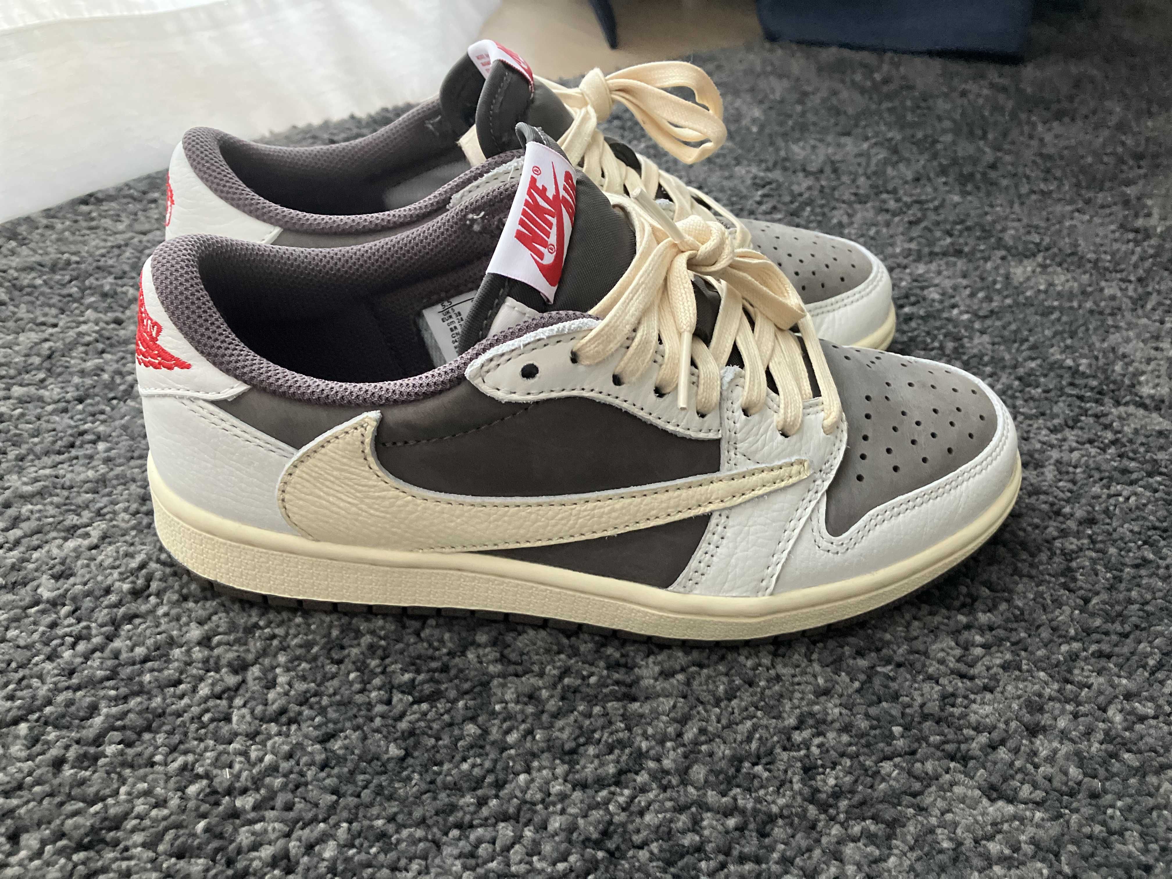 Travis Scott × Nike Air Jordan 1 Low OG SP "Reverse Mocha/Sail and Ridgerock"