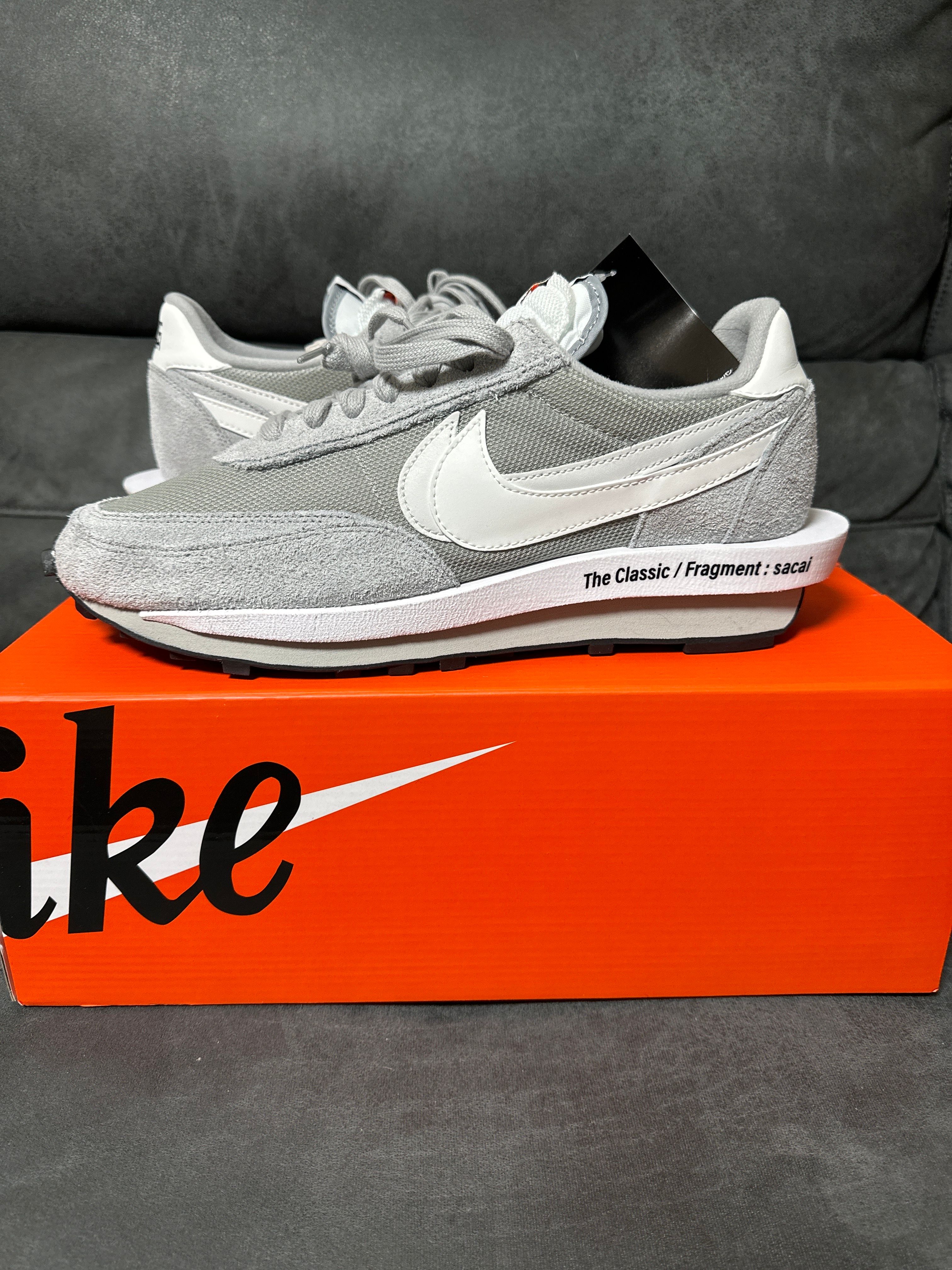 Fragment × sacai × Nike LD Waffle "Light Smoke Grey"