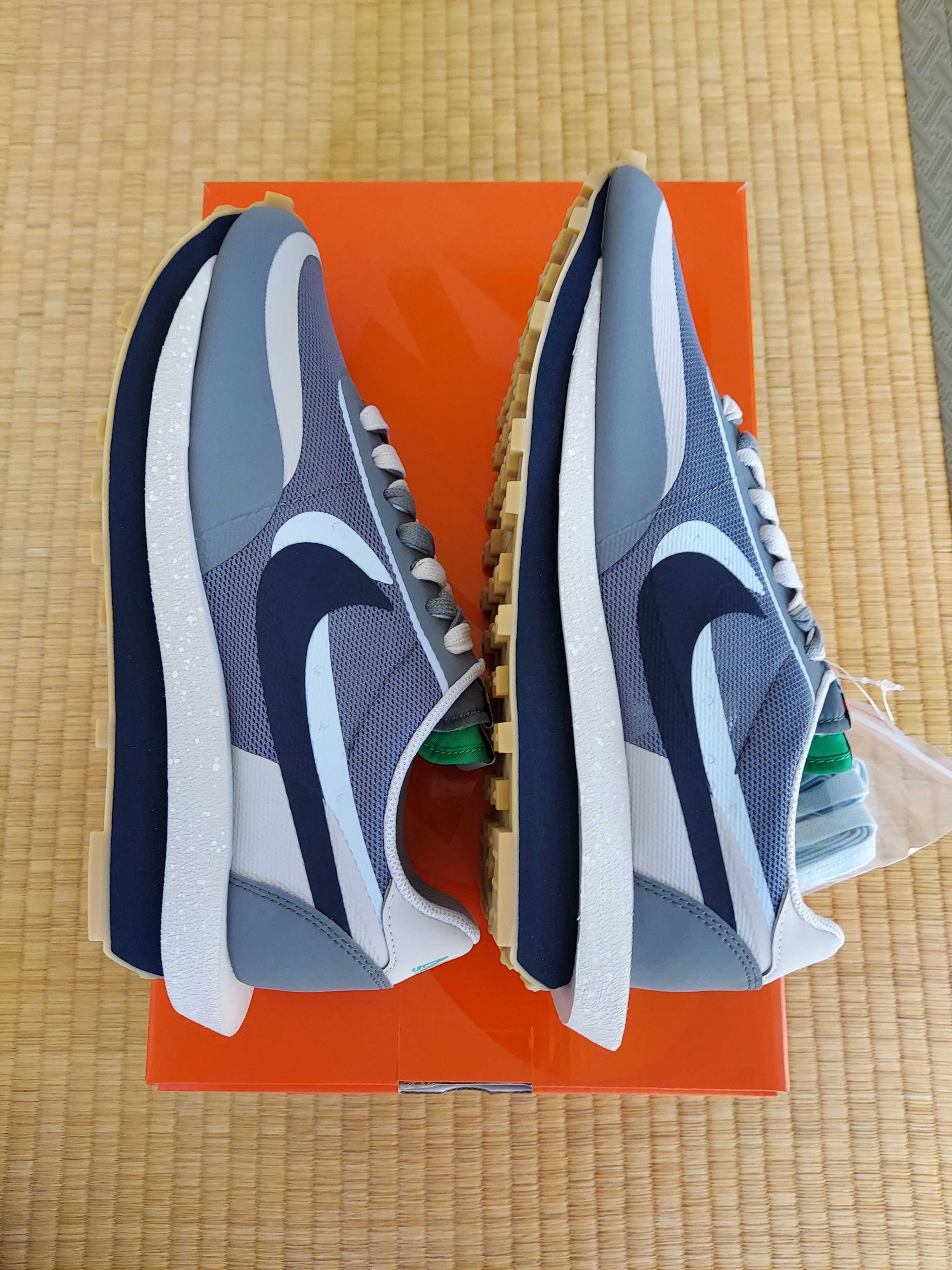 CLOT × Sacai × Nike LD Waffle "Grey Obsidian/Cool Grey"