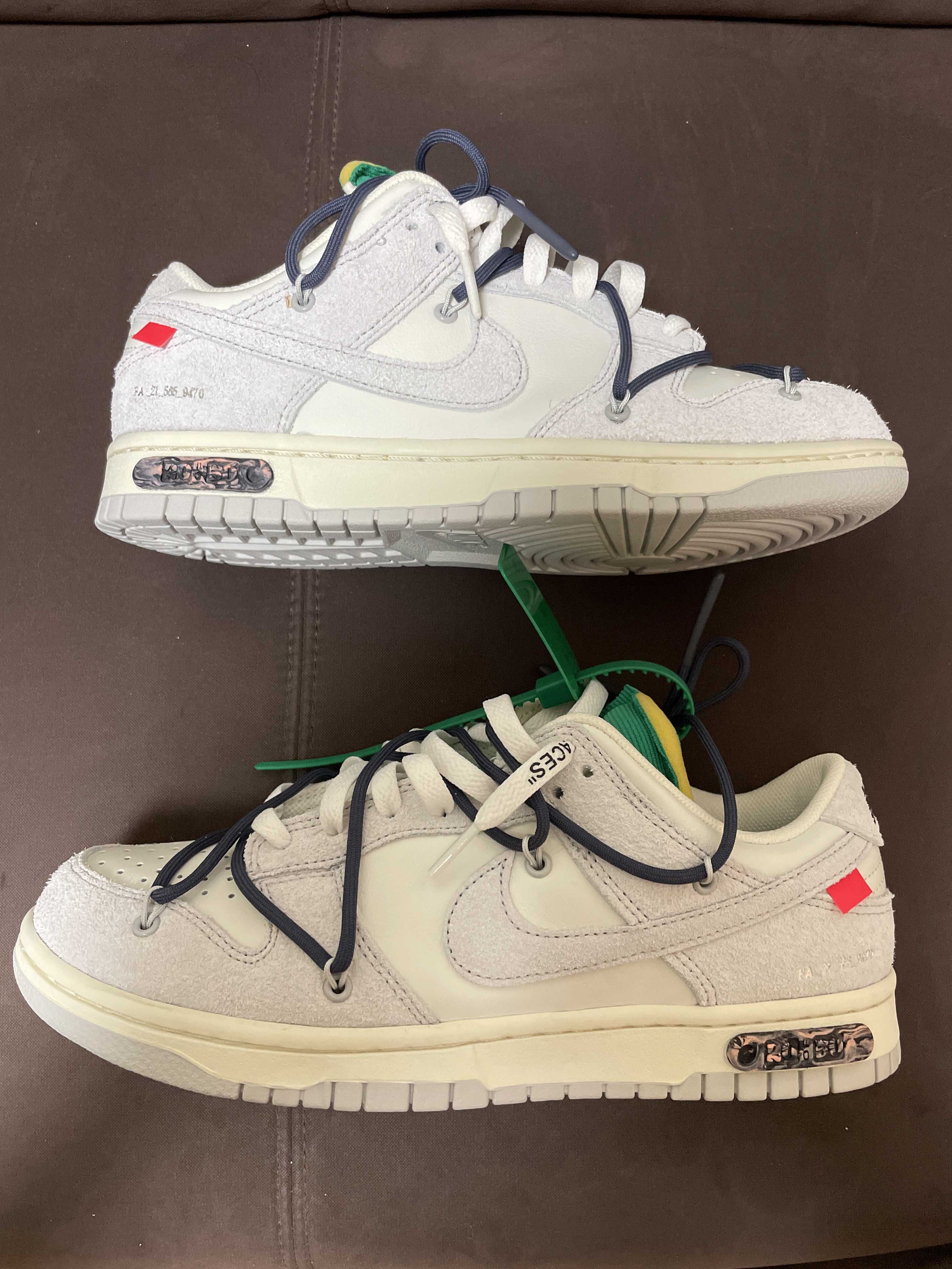 Off-White × Nike Dunk Low "Sail/Neutral Grey/Gridiron"