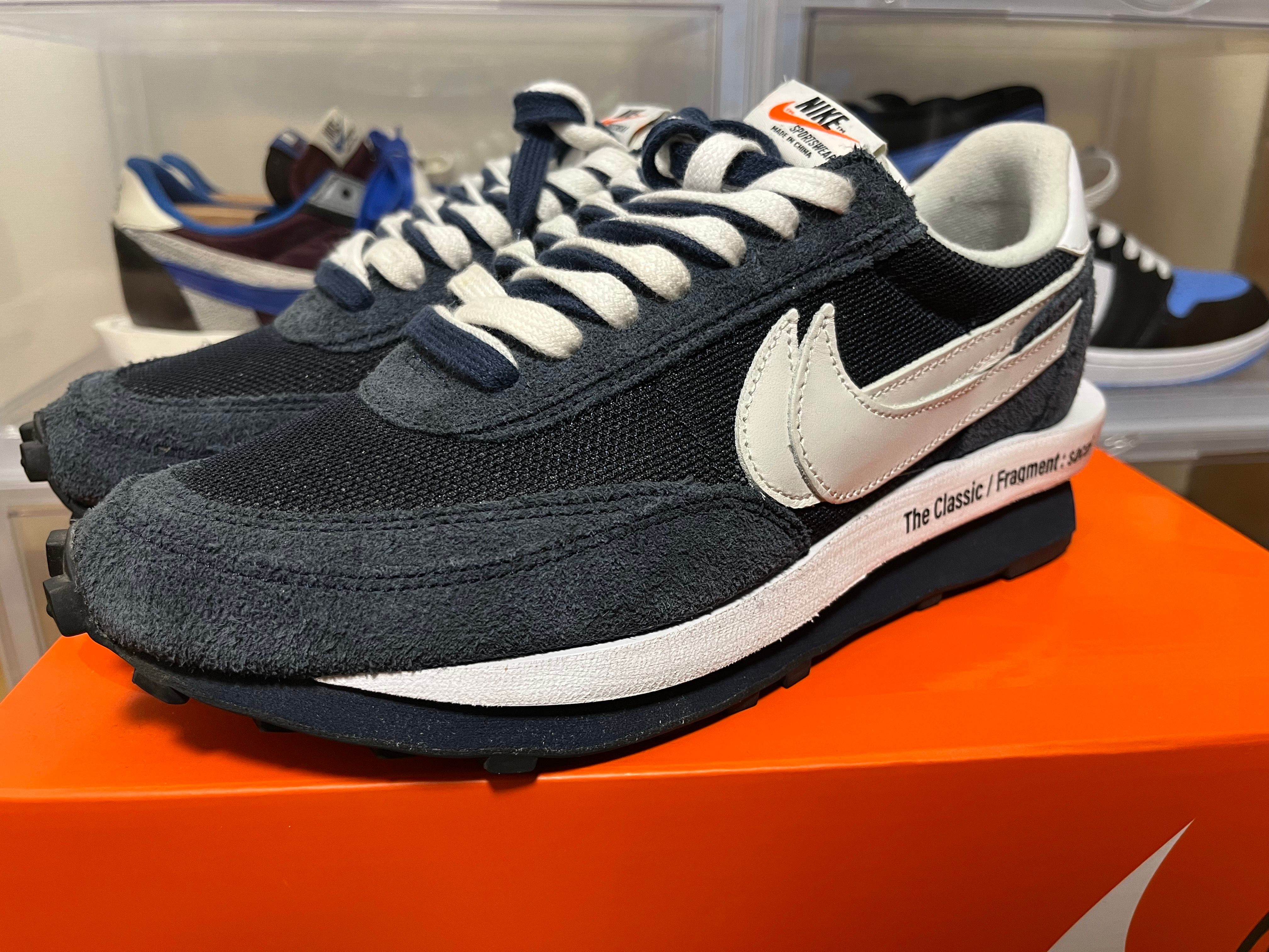 Fragment × sacai × Nike LD Waffle "Blackended Blue"